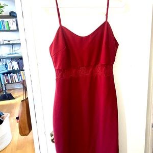 Lulu’s Deep Red Cocktail Dress